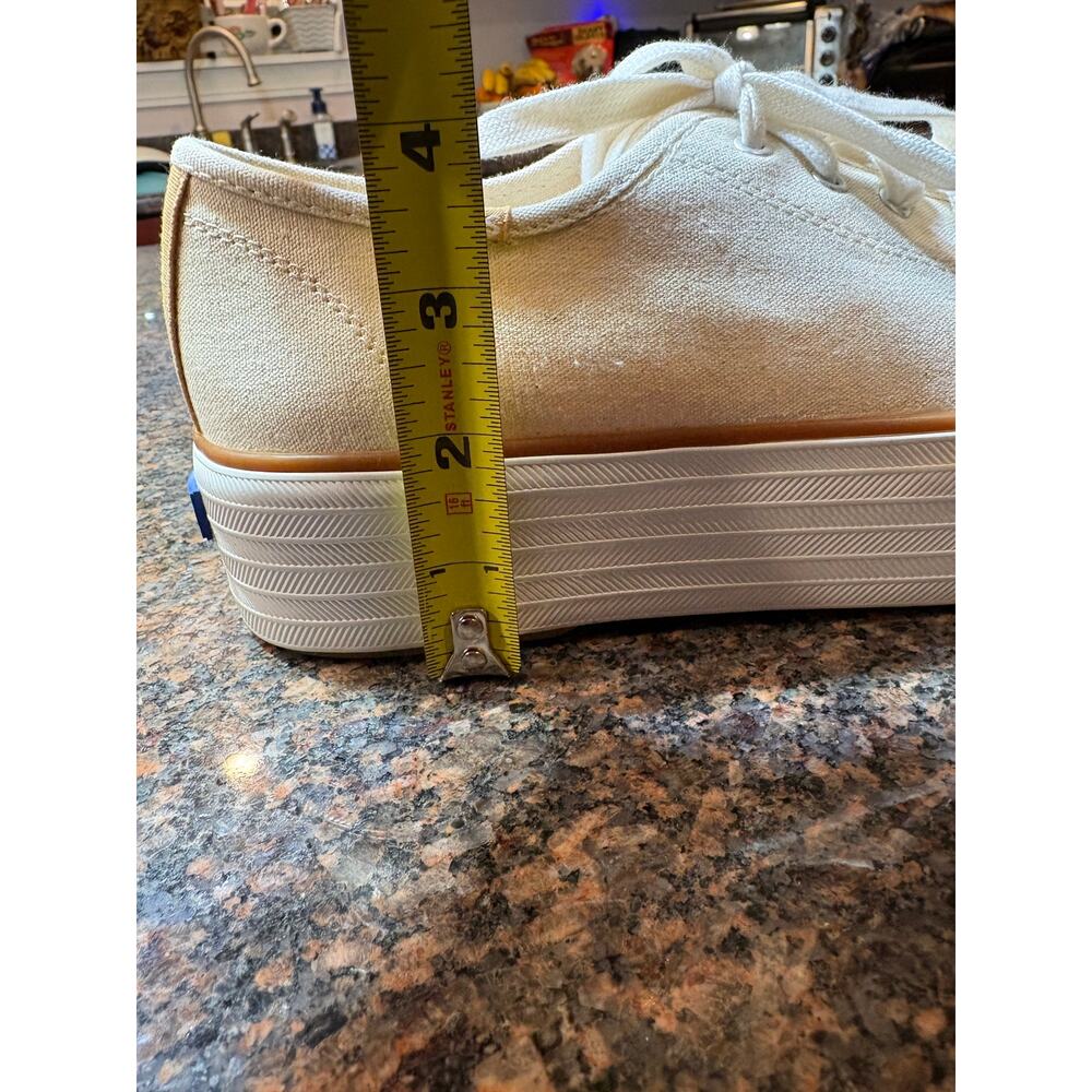 Keds Women's Triple Up Canvas Sneaker Cream Size 8 NWOT - Picture 4 of 13